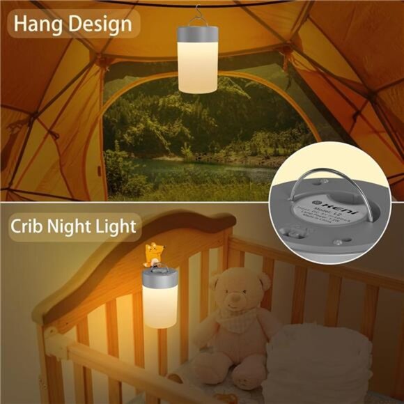 Nursery Night Light for Baby, Portable LED Touch Night Lamp for Kids - Picture 6 of 7
